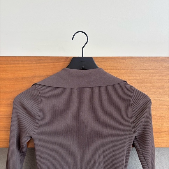 Urban Revivo 2x1 Ribbed Top Cardigan, Size 4 - Picture 11 of 13